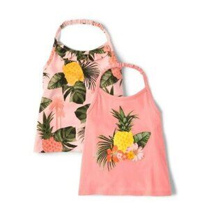 Toddler Girls Pineapple Pink Tank Top 2 Pack - 4T - NWT